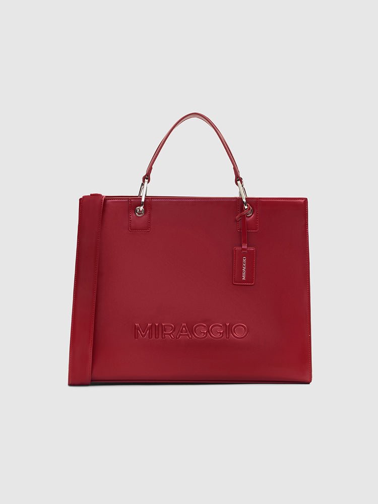 Buy Red Ace Tote Bag Online- Miraggio - Main Image