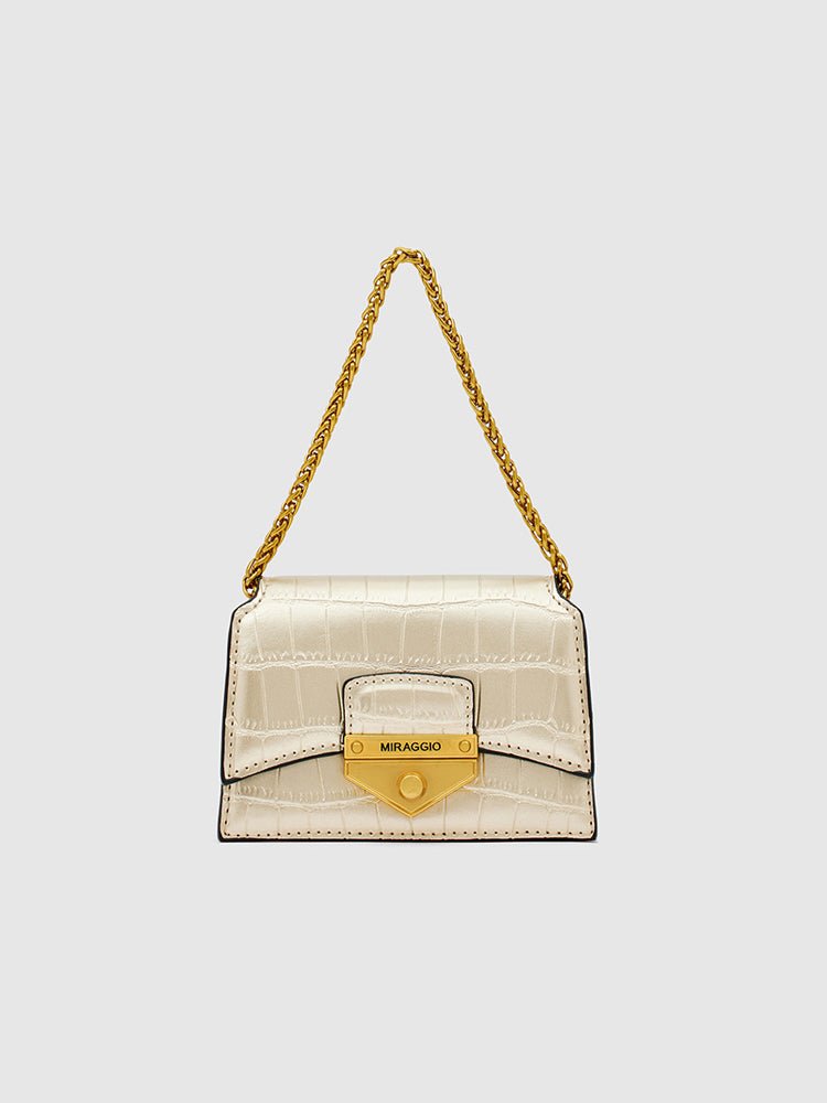 Buy Gold Anna Micro Bag Online- Miraggio