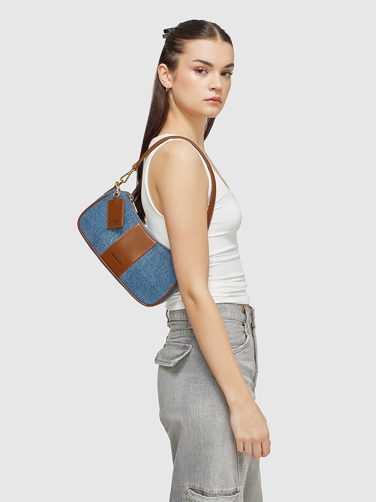 Bella Denim Shoulder Bag - MIRAGGIO