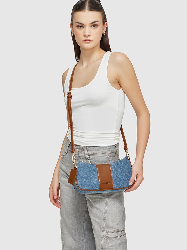 Bella Denim Shoulder Bag - MIRAGGIO