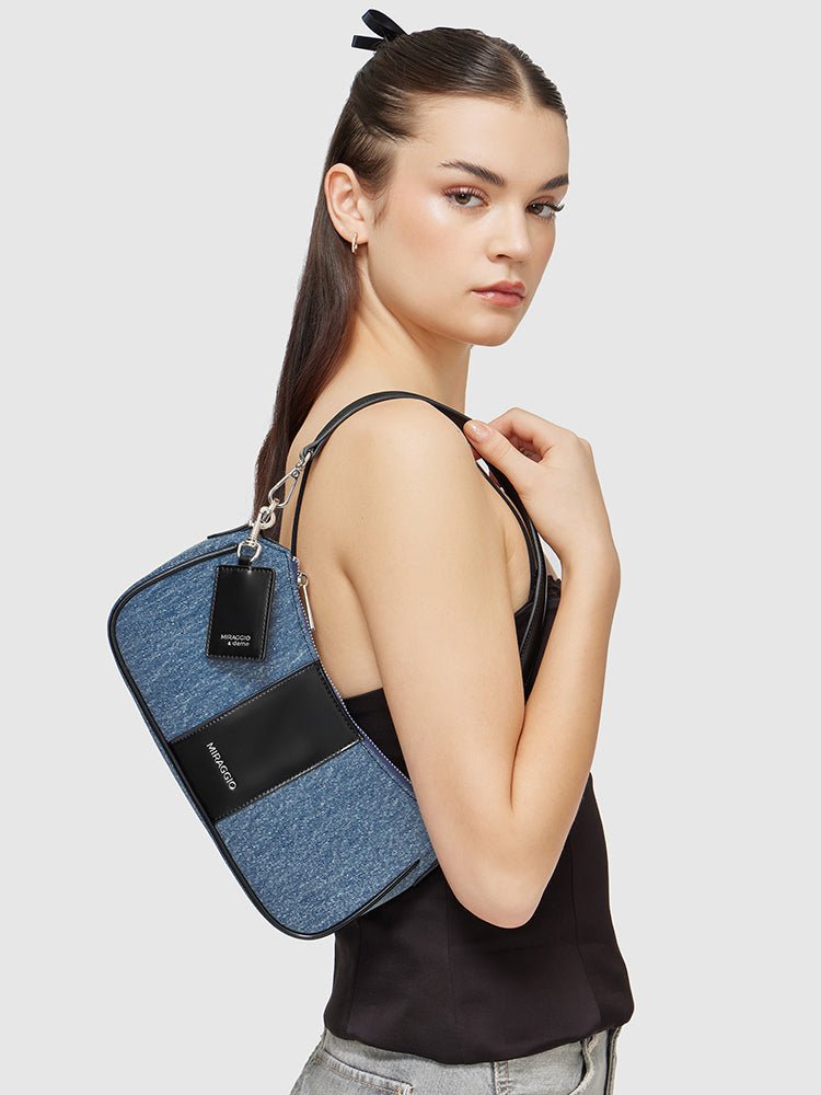 Bella Denim Shoulder Bag - MIRAGGIO