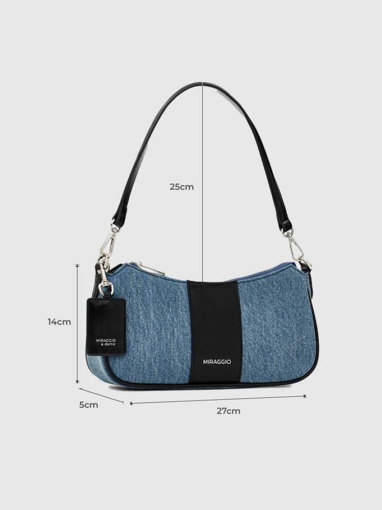 Bella Denim Shoulder Bag - MIRAGGIO