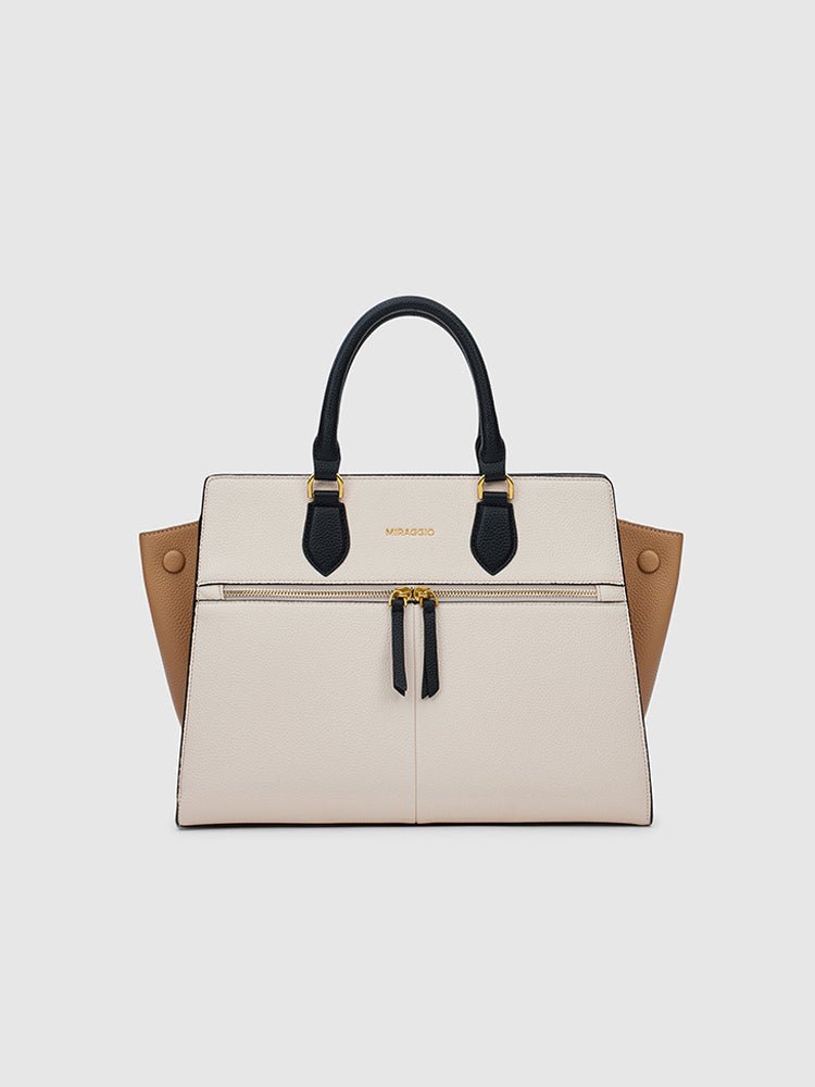 Buy Ivory Callie Satchel Bag Online- Miraggio