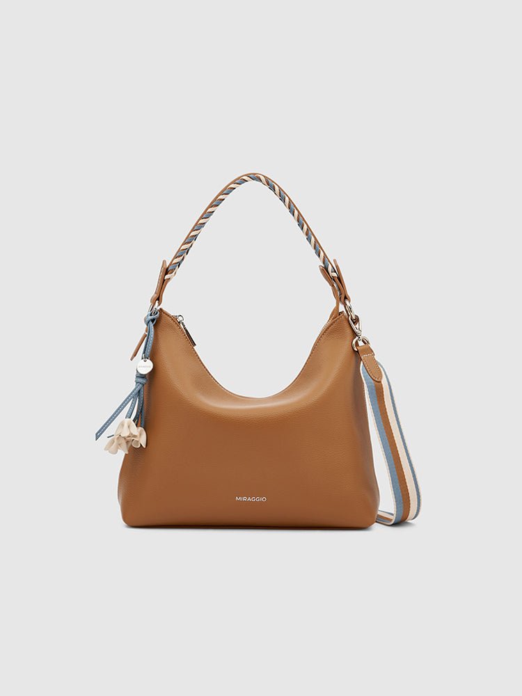 Buy Brown Chocolate Hobo Bag Online- Miraggio - Main Image