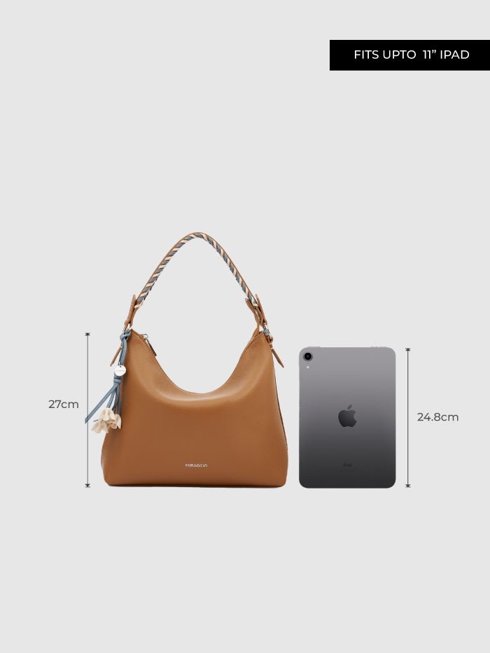 Chocolate Hobo Bag - MIRAGGIO