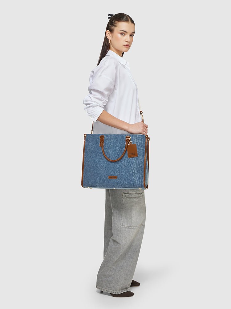 Denice Denim Tote Bag - MIRAGGIO