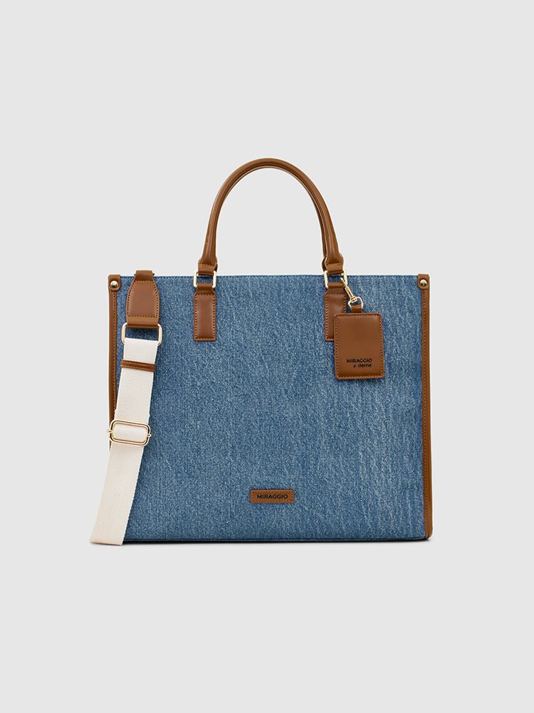 Denice Denim Tote Bag - MIRAGGIO