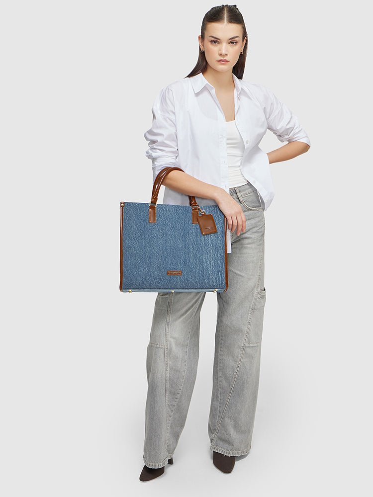 Denice Denim Tote Bag - MIRAGGIO