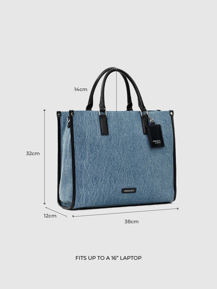Denice Denim Tote Bag - MIRAGGIO