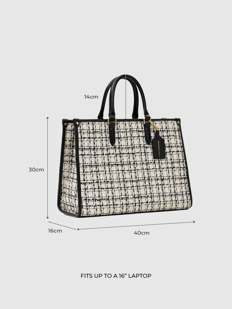 Denice Tweed Tote Bag - MIRAGGIO