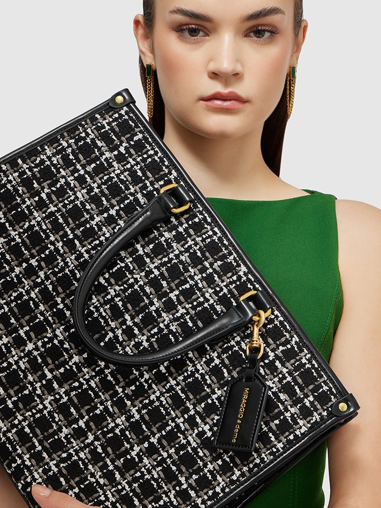 Denice Tweed Tote Bag - MIRAGGIO