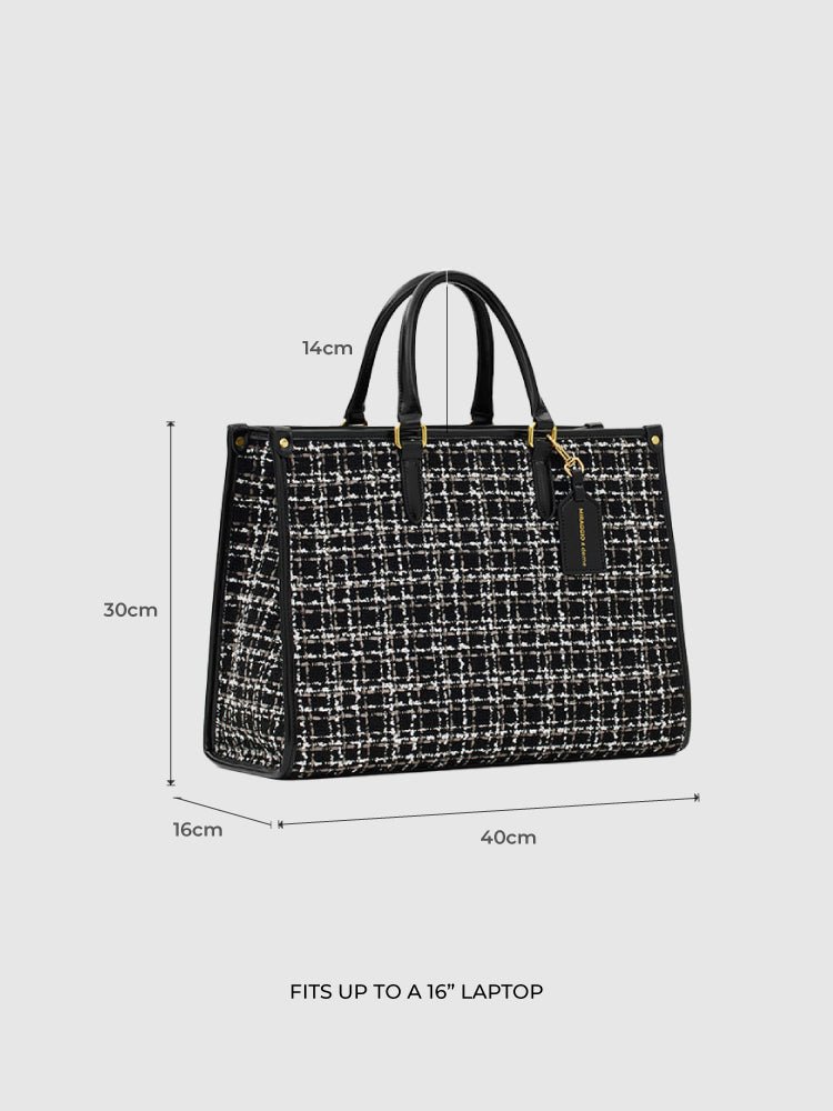 Denice Tweed Tote Bag - MIRAGGIO