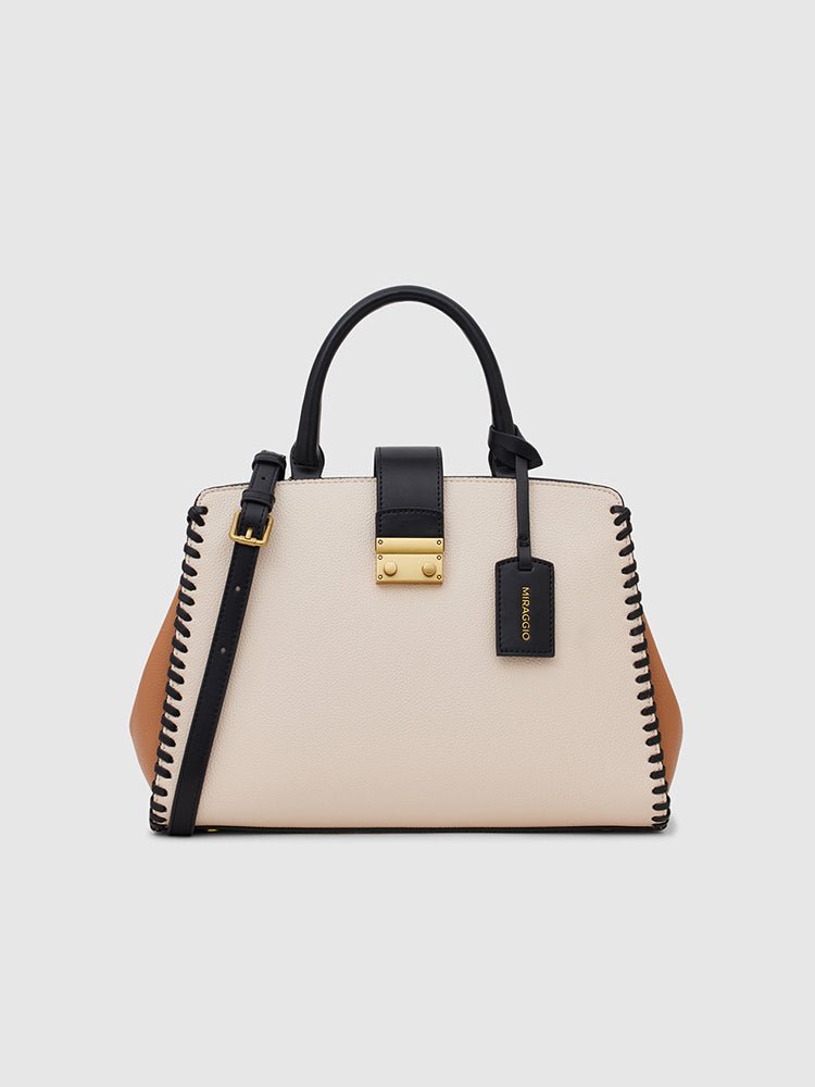 Niamey Tropic Dune Faux Leather Satchel