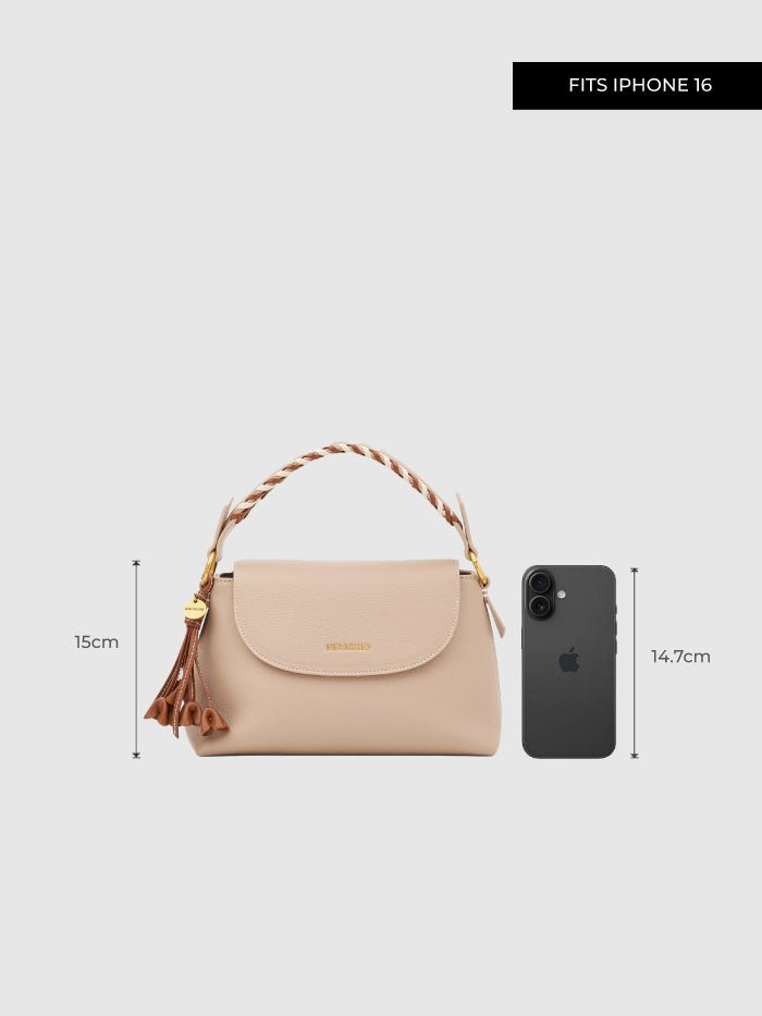 Hazelnut Satchel Bag - MIRAGGIO