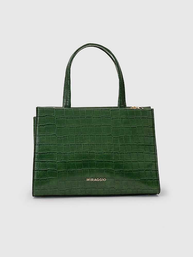 Adia Satchel Bag - MIRAGGIO #color_green