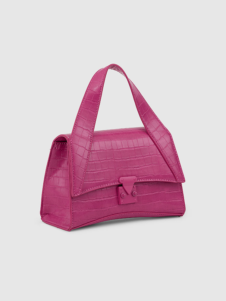 Akari Women's Satchel Bag - MIRAGGIO #color_rubine-pink