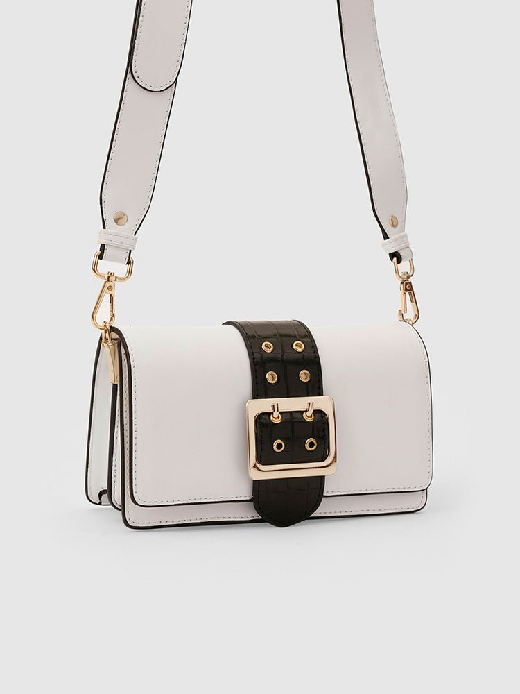Adrianne Metal Buckle Crossbody Bag - MIRAGGIO