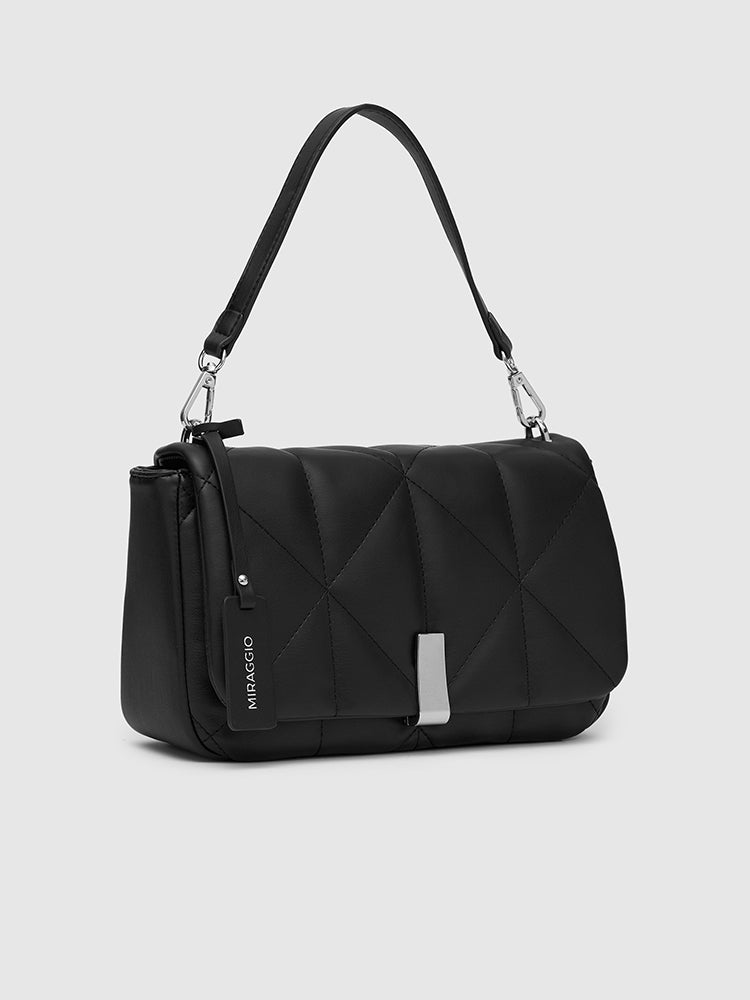 Genevieve Quilted Top Handle Sling Bag - MIRAGGIO