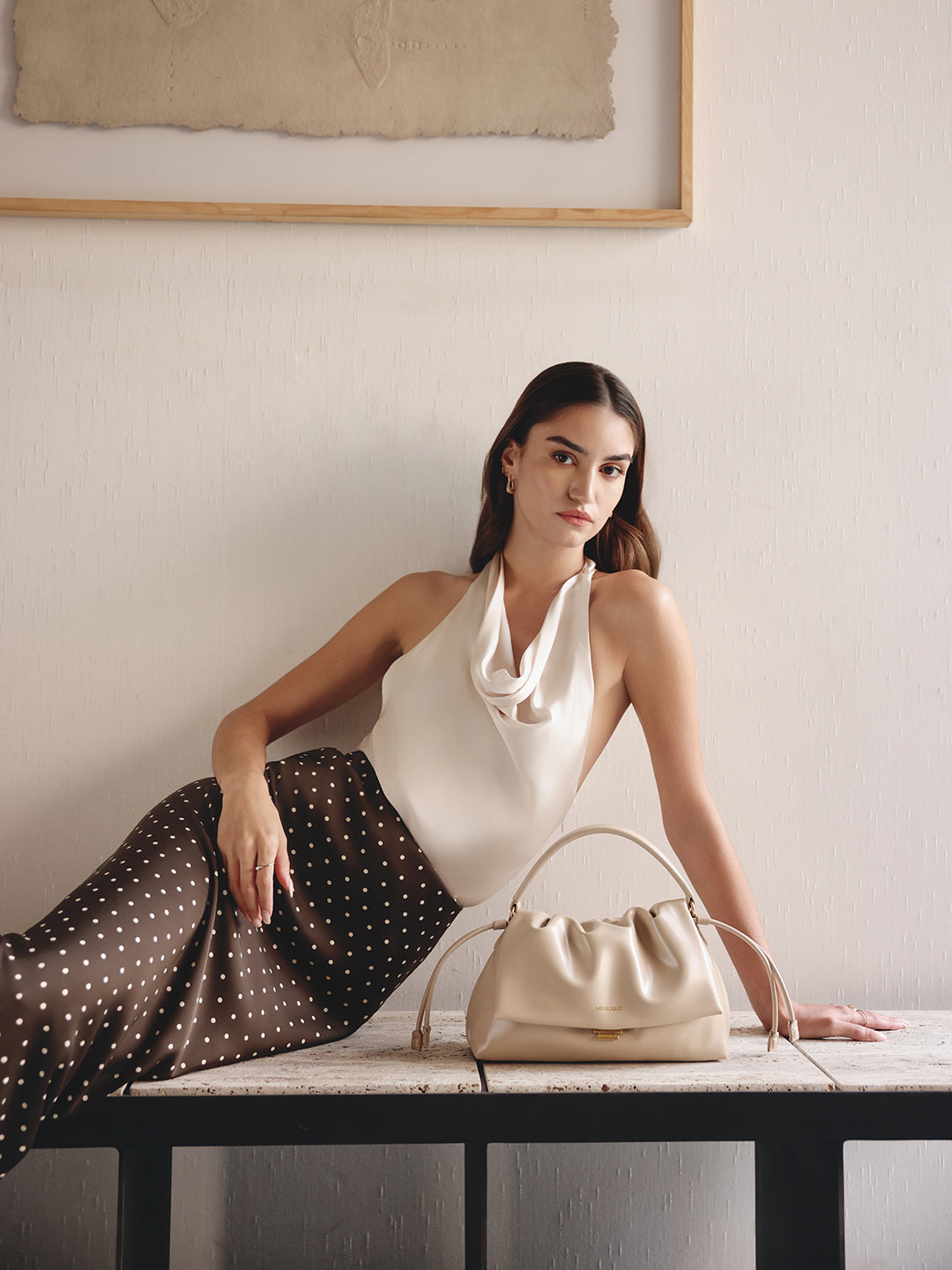 Buy Beige Mindy Crossbody Bag Online - Miraggio