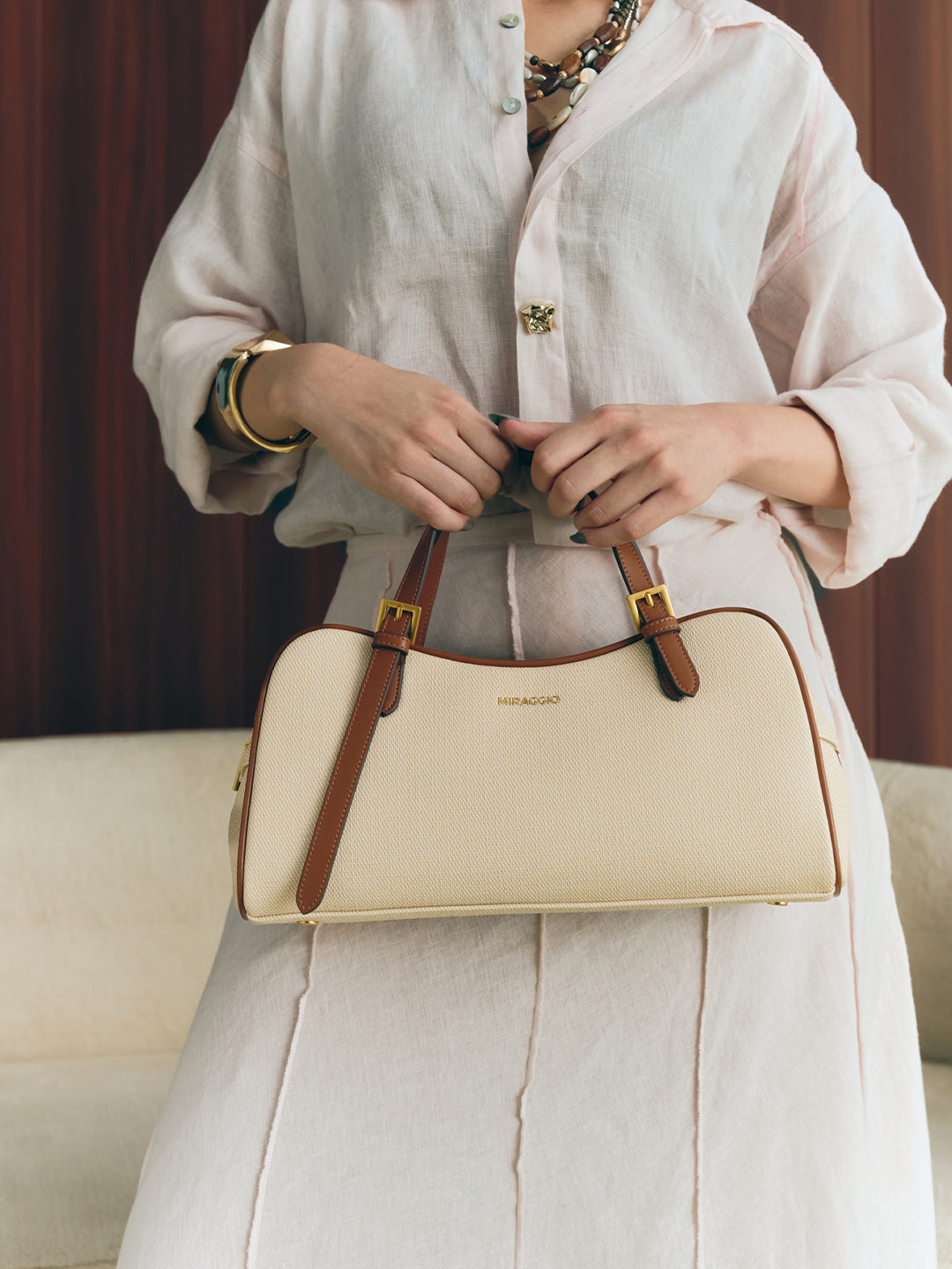 August Top Handle Bag