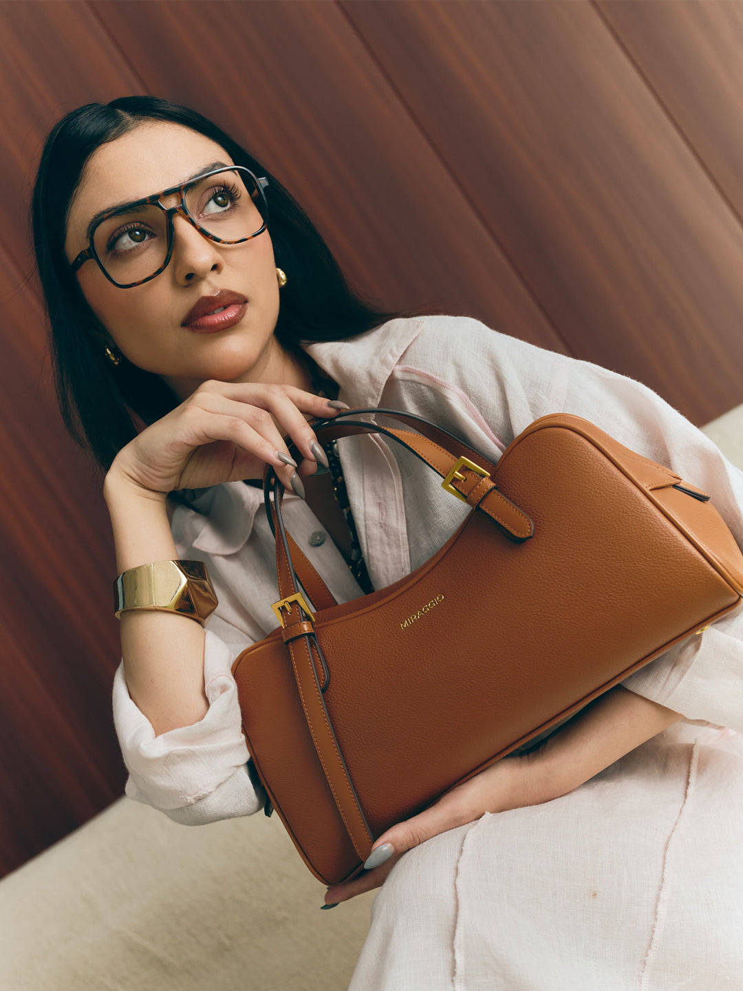 August Top Handle Bag