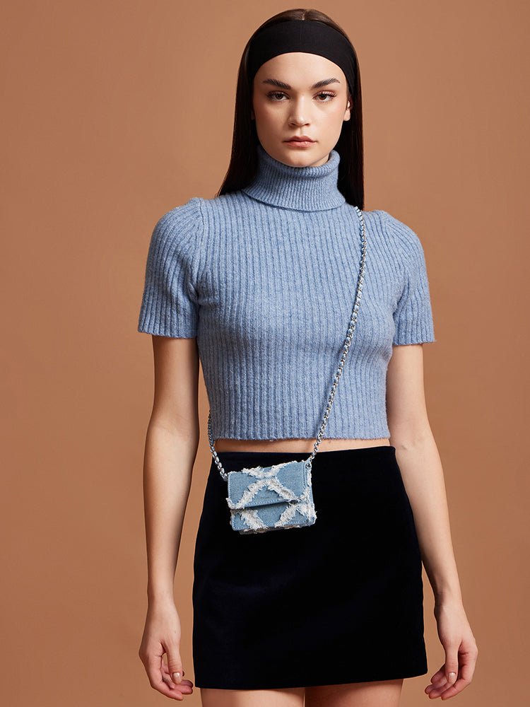 Camilla Denim Mini Bag - MIRAGGIO