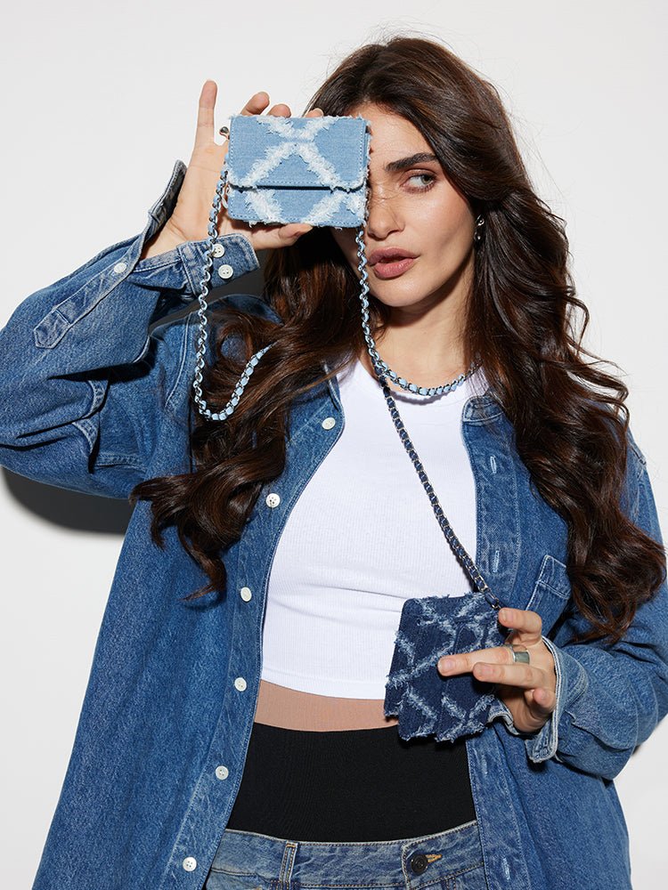Camilla Denim Mini Bag - MIRAGGIO