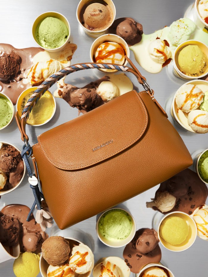 Chocolate Satchel Bag - MIRAGGIO