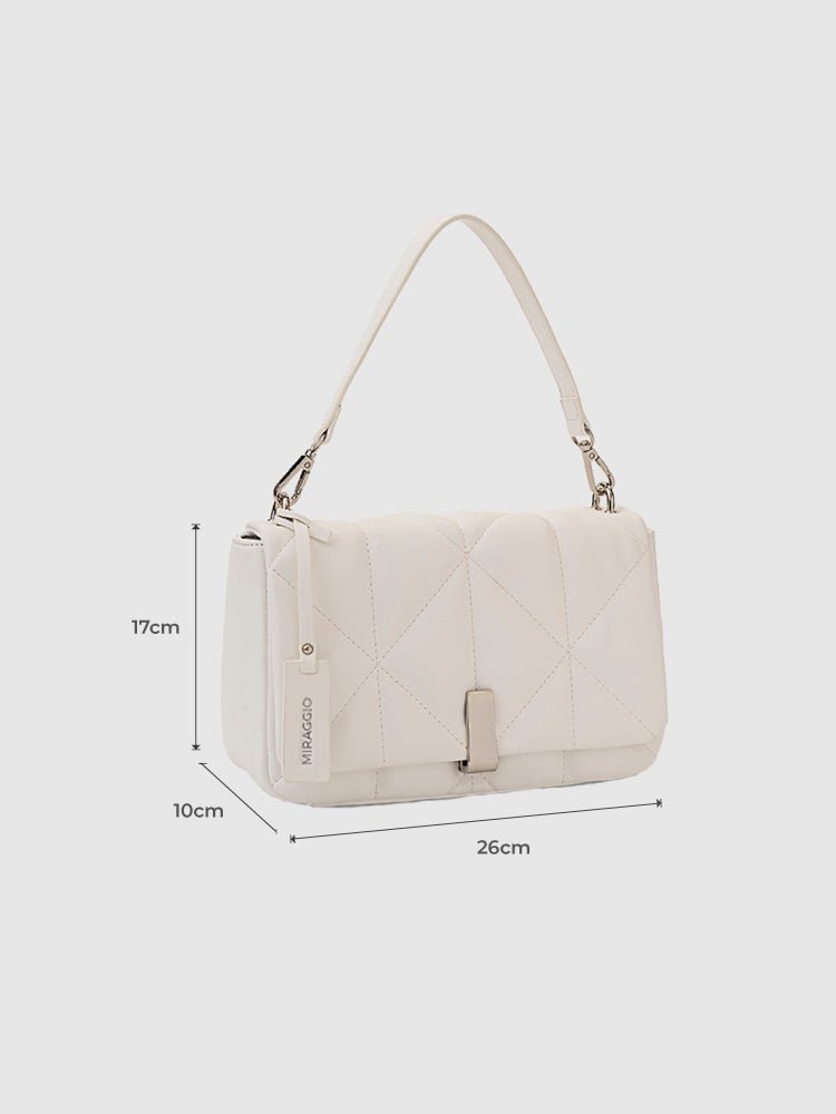 Genevieve Quilted Top Handle Sling Bag - MIRAGGIO