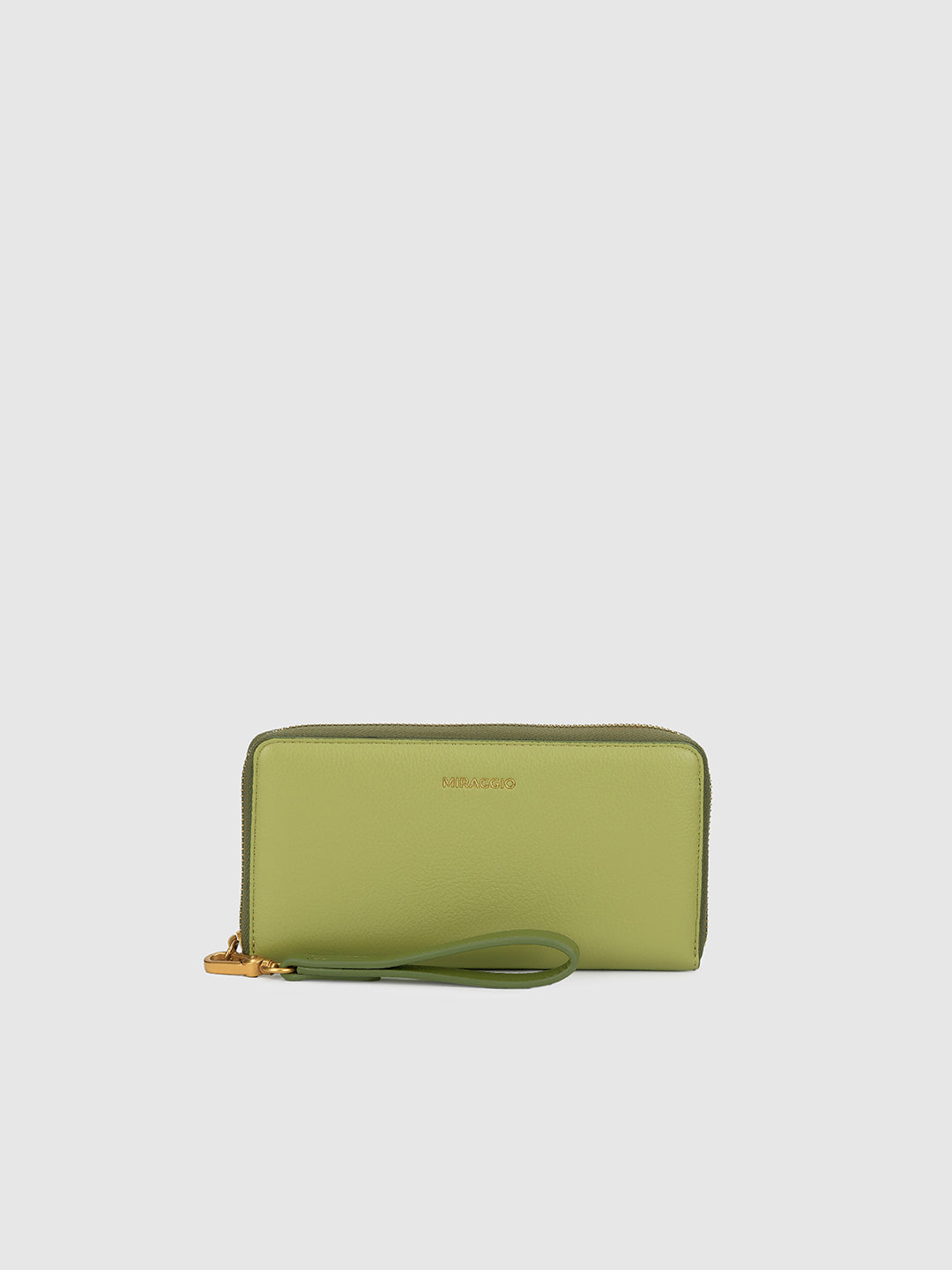 Buy Brown Theo Zip Around Wallet Online- Miraggio