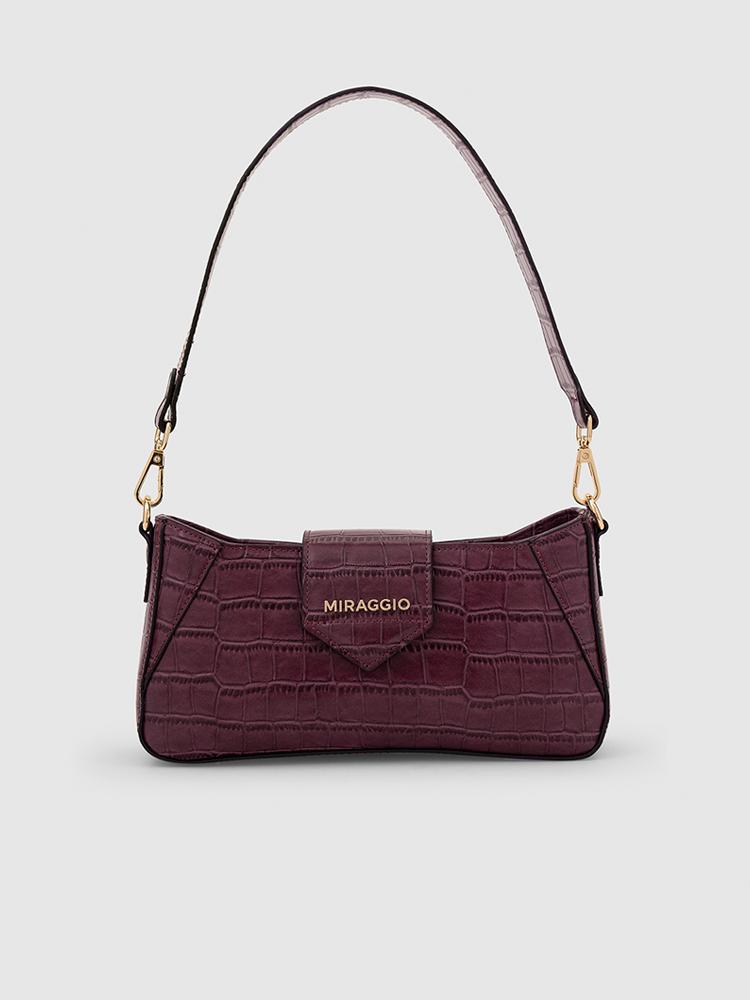 Isabella Women's Crossbody Bag - MIRAGGIO #color_grape-wine