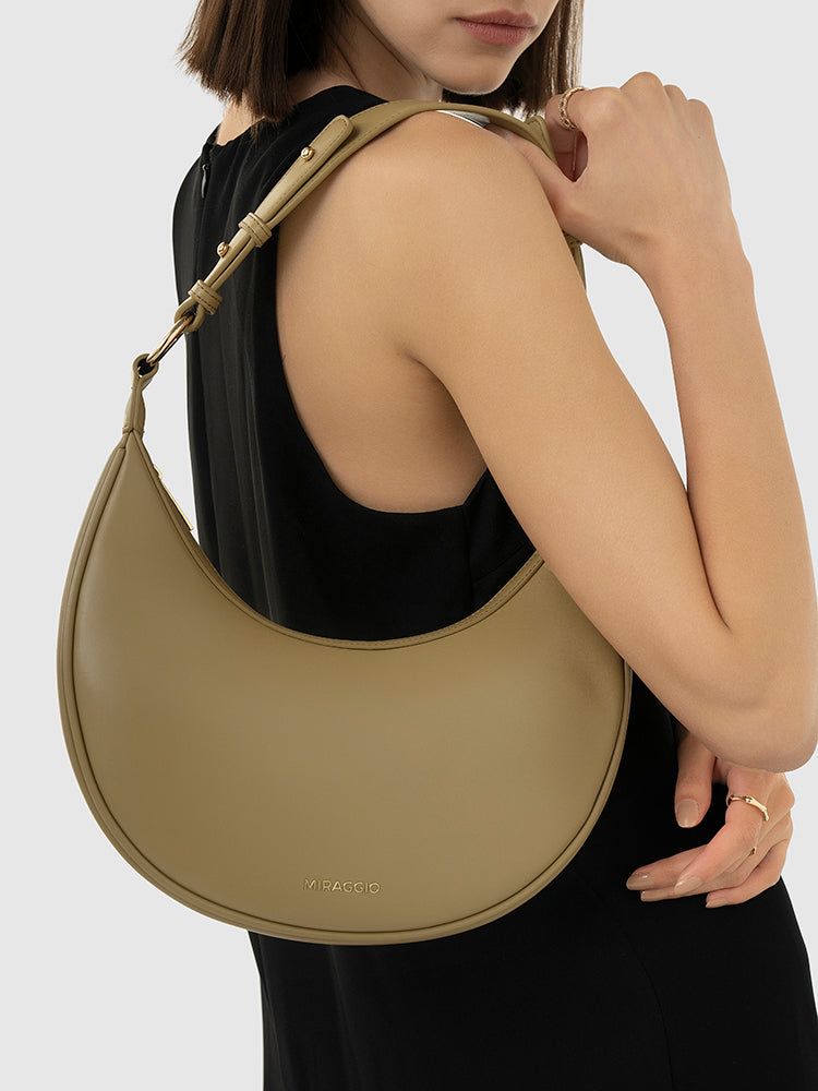 Simone Saddle Bag - MIRAGGIO #color_olive-branch