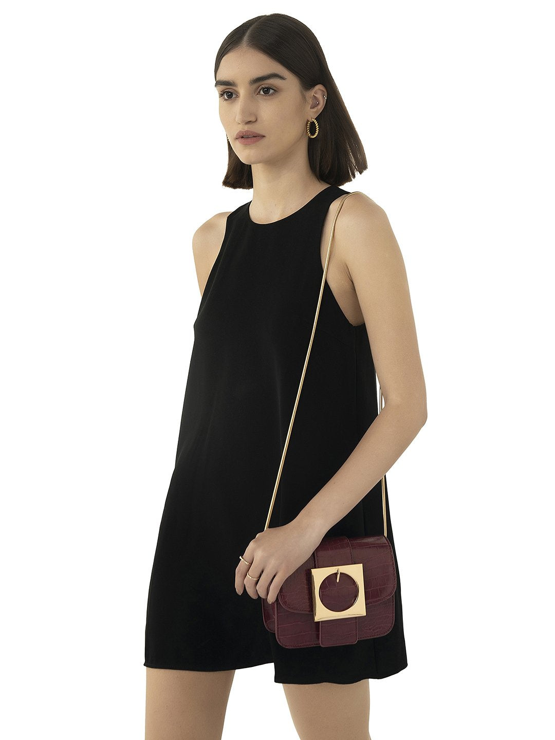 Charlotte Metal Buckle Crossbody Bag - MIRAGGIO
