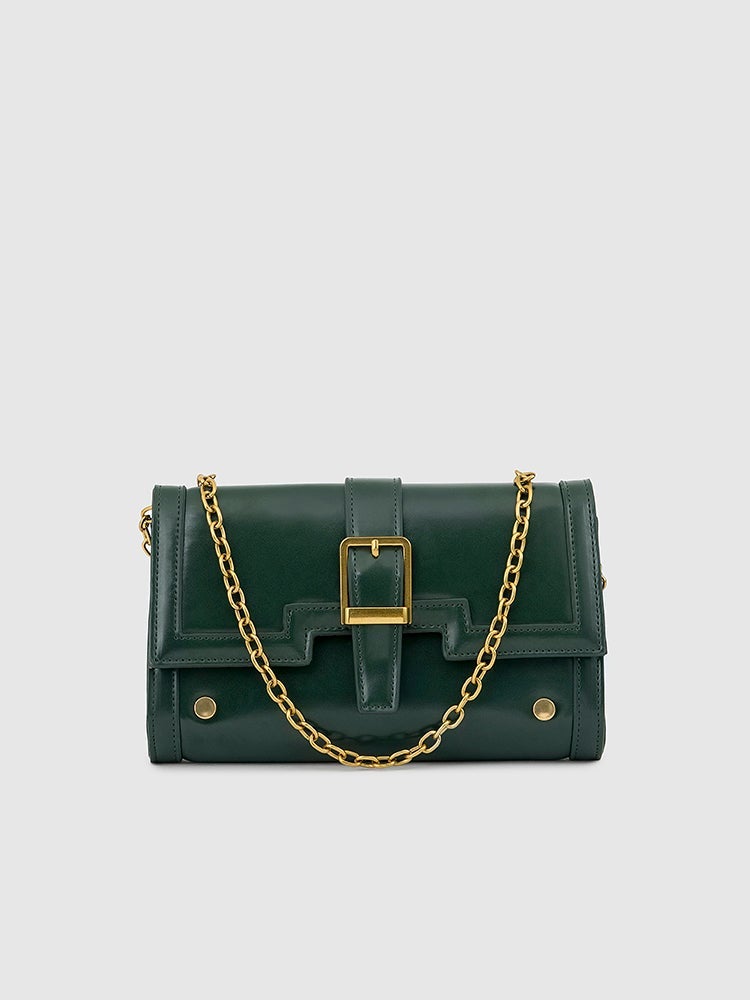 Luna Sling Wallet - MIRAGGIO #color_bottle-green