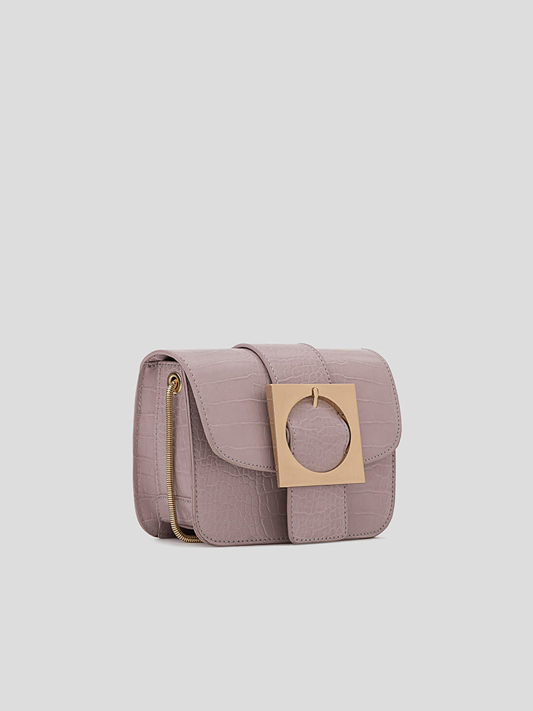 Charlotte Metal Buckle Crossbody Bag - MIRAGGIO