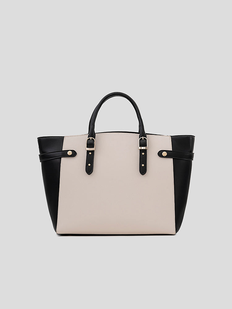 Rosalind Women's Tote Bag - MIRAGGIO #color_white-black