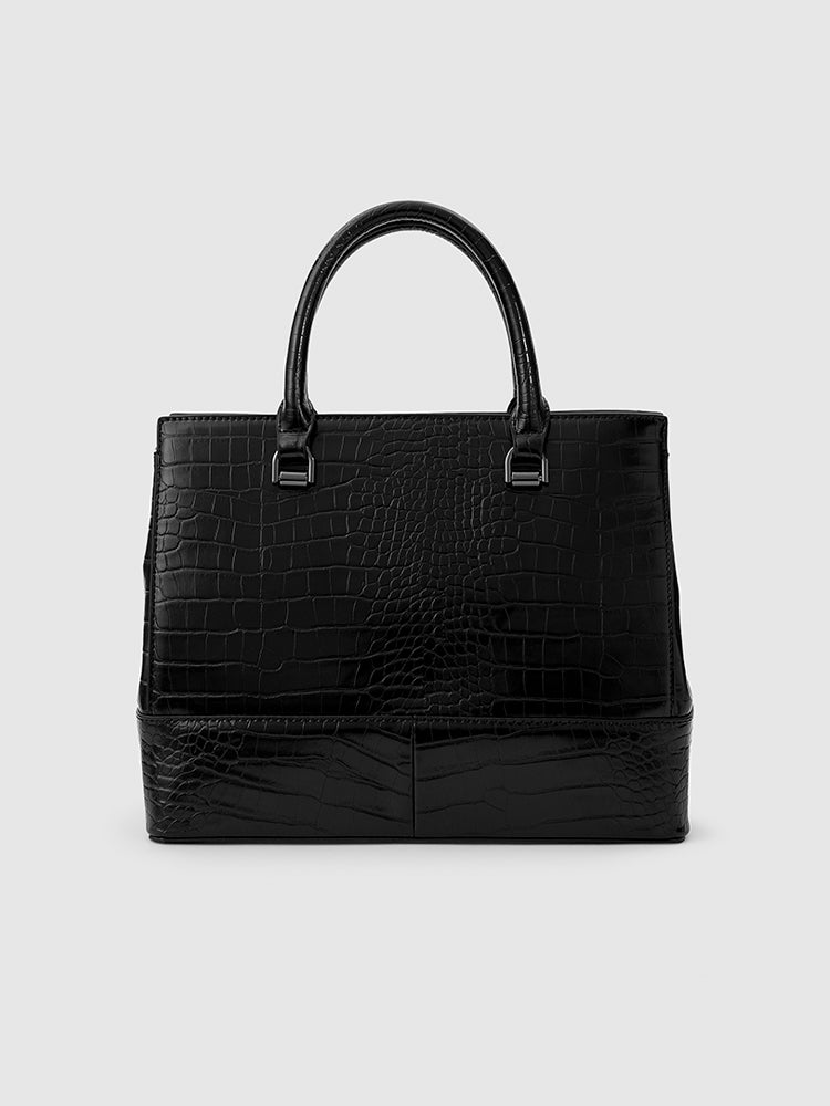 Clara Satchel Bag - MIRAGGIO #color_black