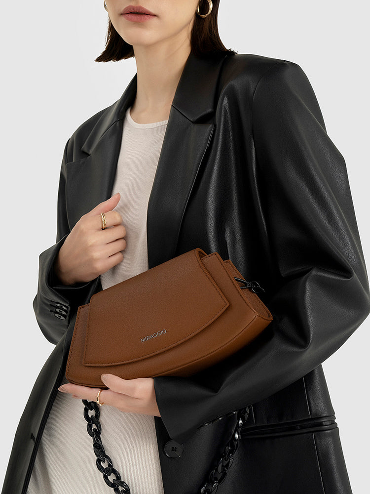 Helene Crossbody - MIRAGGIO #color_caramel-brown