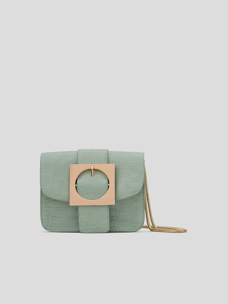 Charlotte Metal Buckle Crossbody Bag - MIRAGGIO