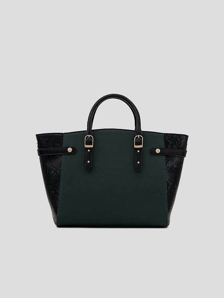 Rosalind Women's Tote Bag - MIRAGGIO #color_green-black