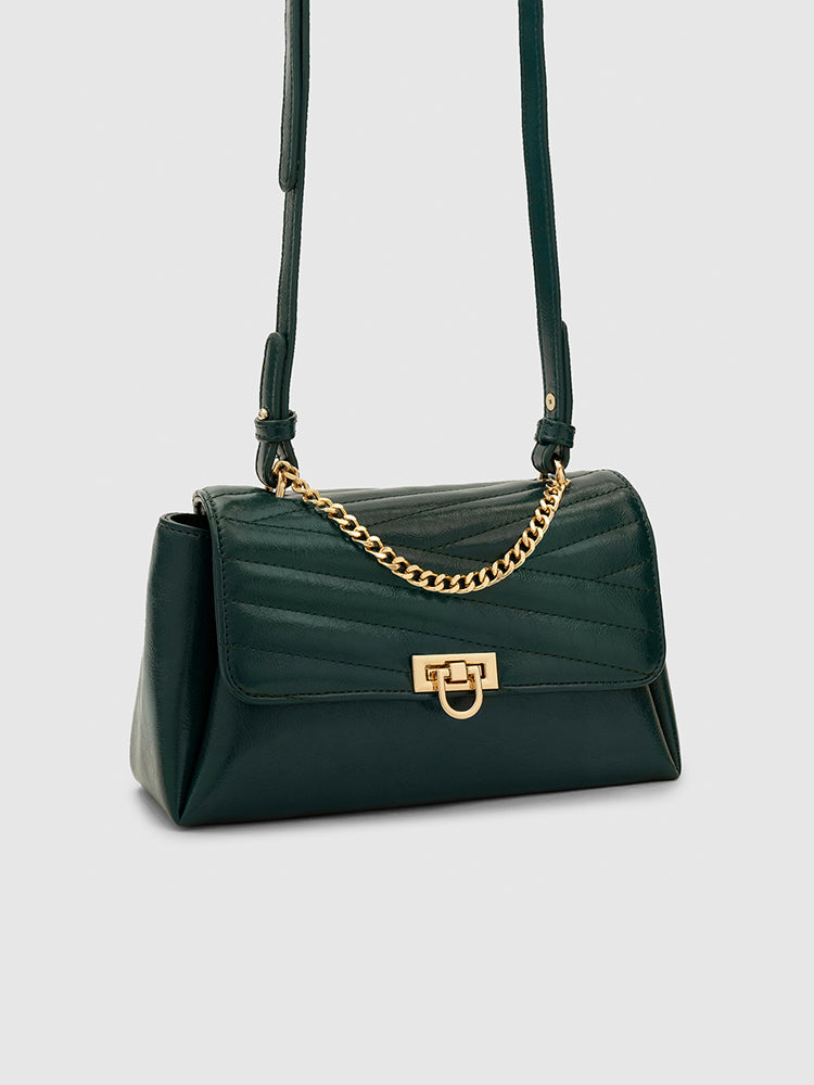Jacquelyn Crossbody Bag - MIRAGGIO #color_dark-green
