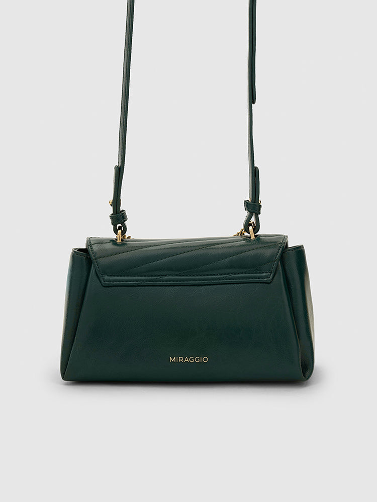 Jacquelyn Crossbody Bag - MIRAGGIO #color_dark-green
