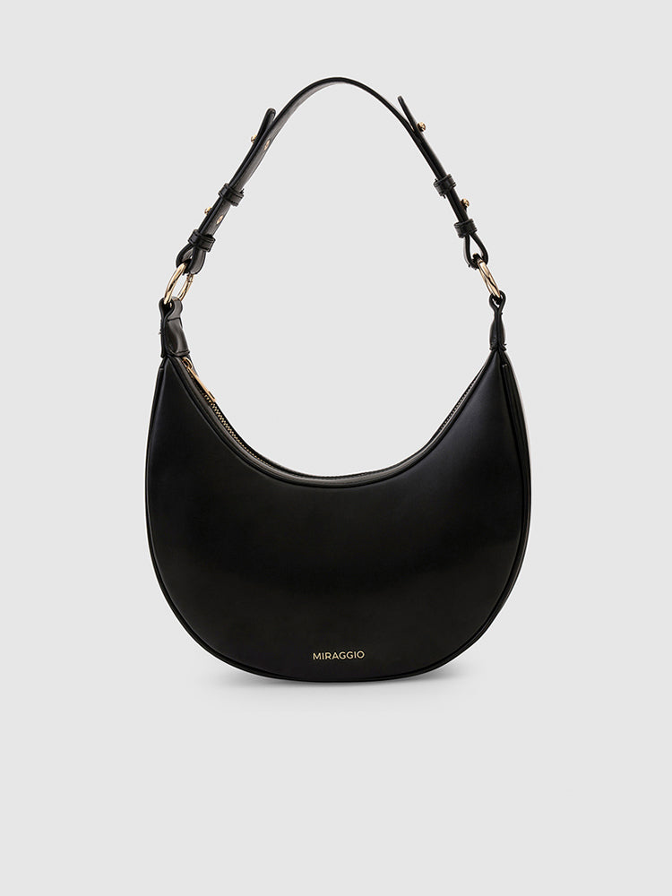 Simone Saddle Bag - MIRAGGIO  #color_black