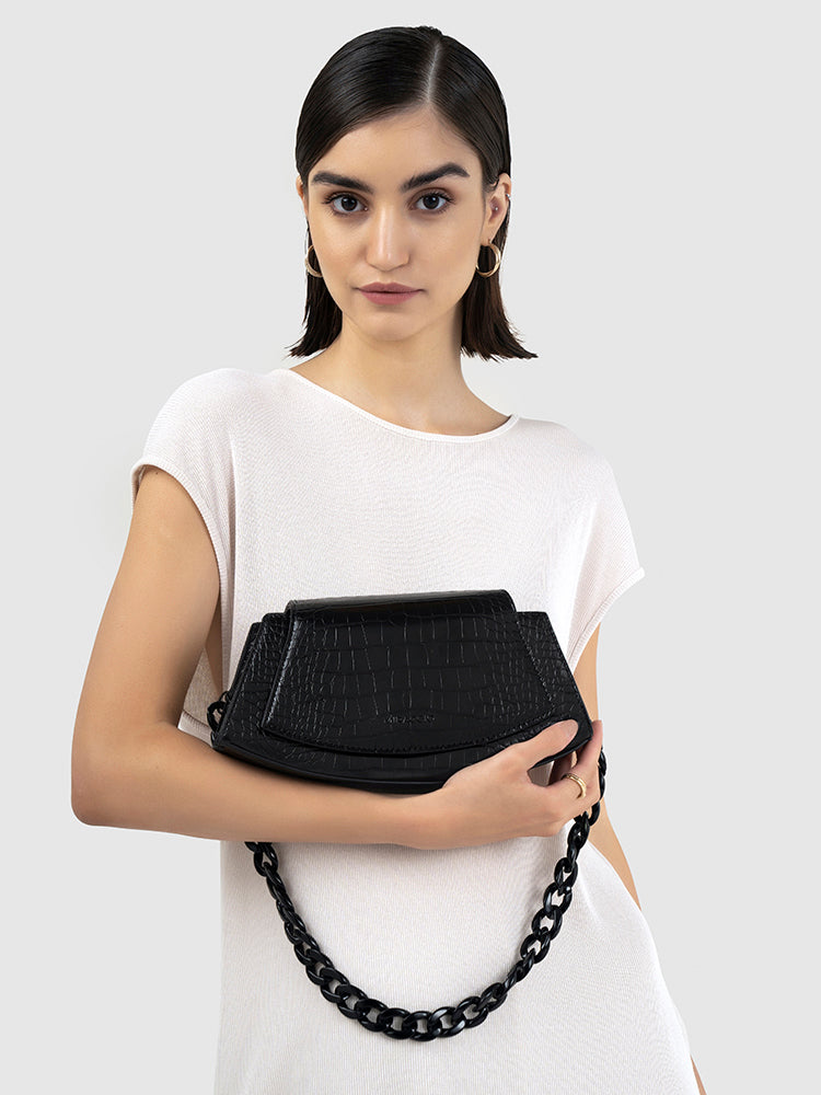 Helene Crossbody - MIRAGGIO #color_black