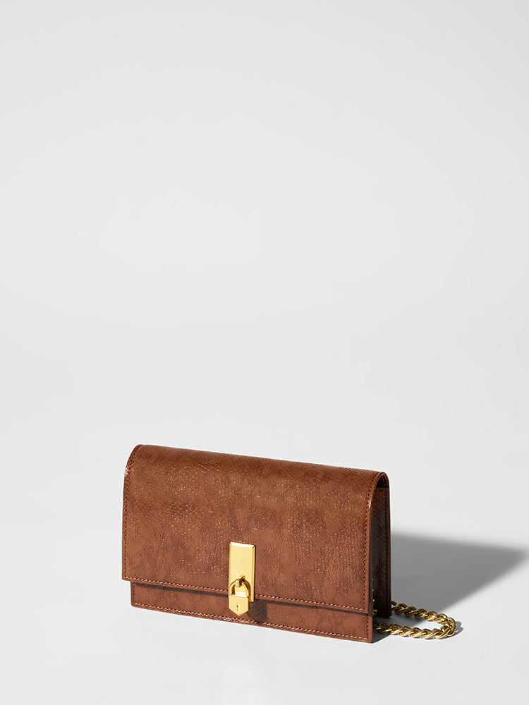 Mila Shoulder Sling Bag - MIRAGGIO #color_caramel-brown