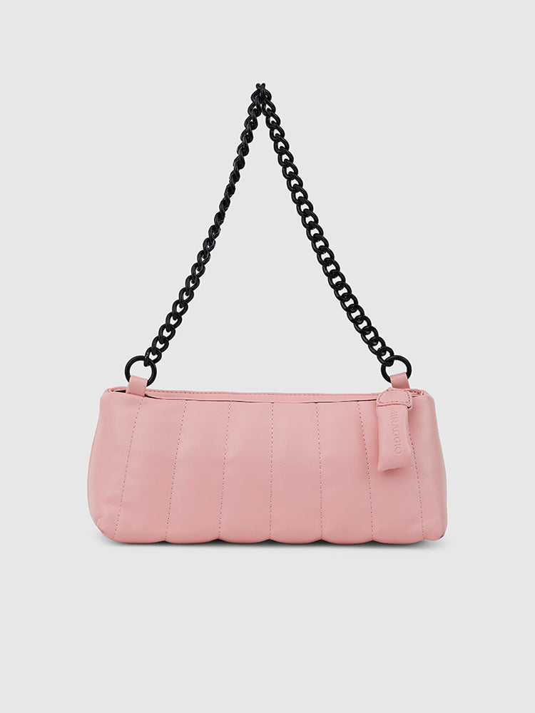Siena Puffer Shoulder Bag - MIRAGGIO #color_dusty-pink