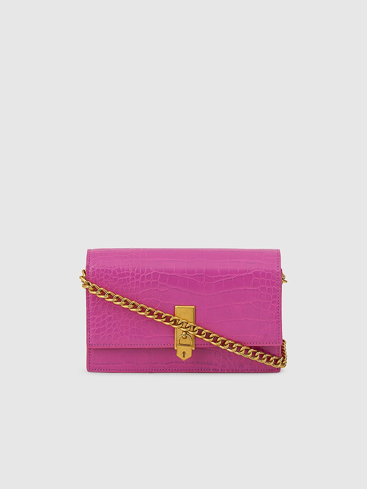 Mila Shoulder Sling Bag - MIRAGGIO #color_fuchsia