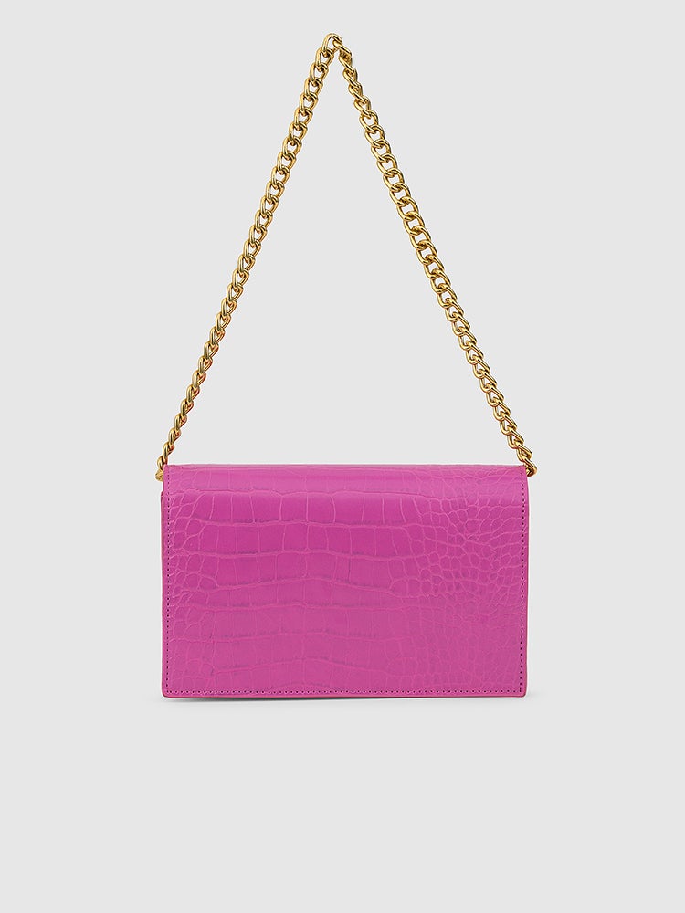 Mila Shoulder Sling Bag - MIRAGGIO #color_fuchsia