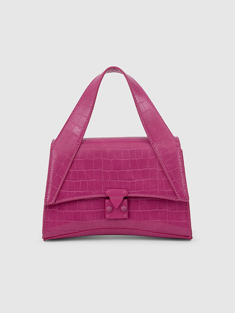 Akari Women's Satchel Bag - MIRAGGIO #color_rubine-pink