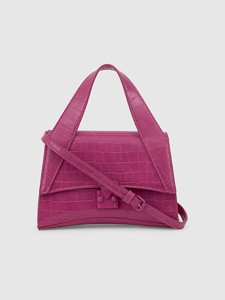 Akari Women's Satchel Bag - MIRAGGIO #color_rubine-pink